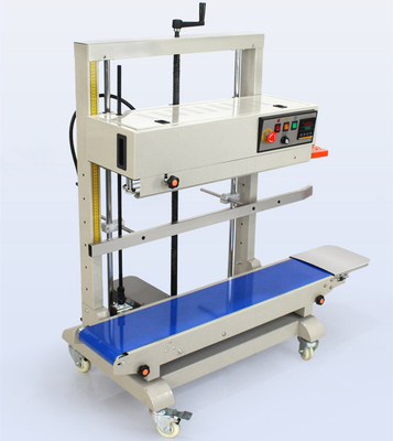 1243*580*1228mm FR-1100V Вертикальная непрерывная ленточная уплотнительная машина для пищевых пластиковых пакетов