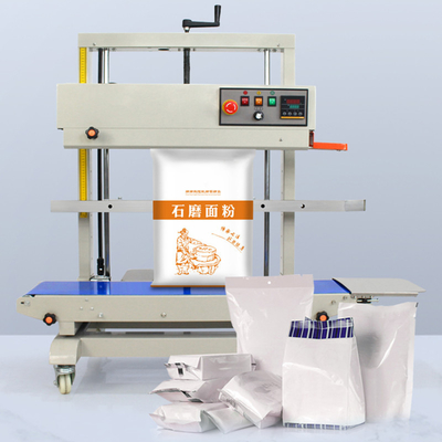1243*580*1228mm FR-1100V Вертикальная непрерывная ленточная уплотнительная машина для пищевых пластиковых пакетов