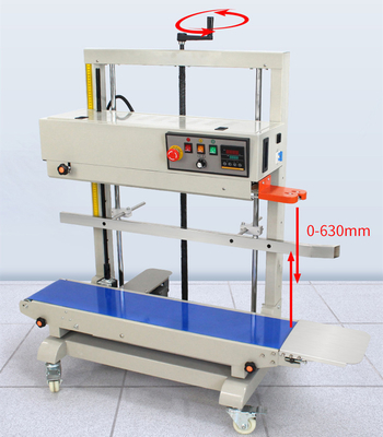1243*580*1228mm FR-1100V Вертикальная непрерывная ленточная уплотнительная машина для пищевых пластиковых пакетов