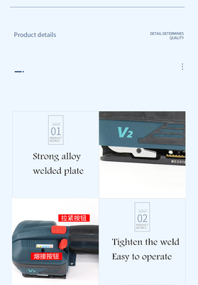 Время быстрой зарядки V2 Автоматическая упаковочная машина для пластиковых ремней