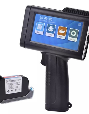 Одноцветный многоязычный QR-код ручной принтер пистолет для бутылочной стеклянной текстильной сумки