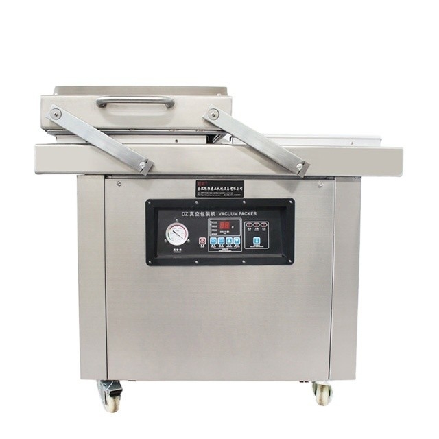 220V/50HZ DZ-400/SA Плоская двойная камера пищевая вакуумная упаковочная машина для мяса, риса и рыбы