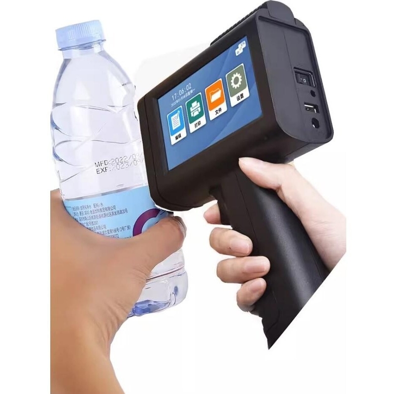 Одноцветный многоязычный QR-код ручной принтер пистолет для бутылочной стеклянной текстильной сумки